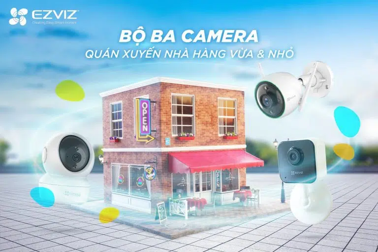 BỘ BA CAMERA QUÁN XUYẾN NHÀ HÀNG VỪA & NHỎ