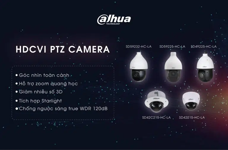 Đánh giá ưu điểm của camera Dahua PTZ HDCVI